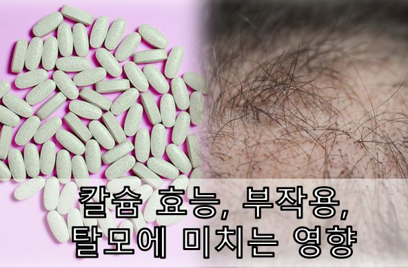 칼슘 효능 칼슘 부작용 칼슘 탈모 관계 정보 글 커버 사진