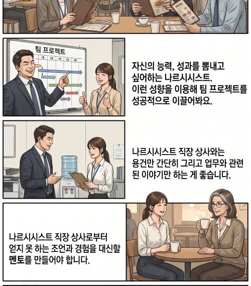 나르시시스트 상사 대처법 5가지에 대한 웹툰
