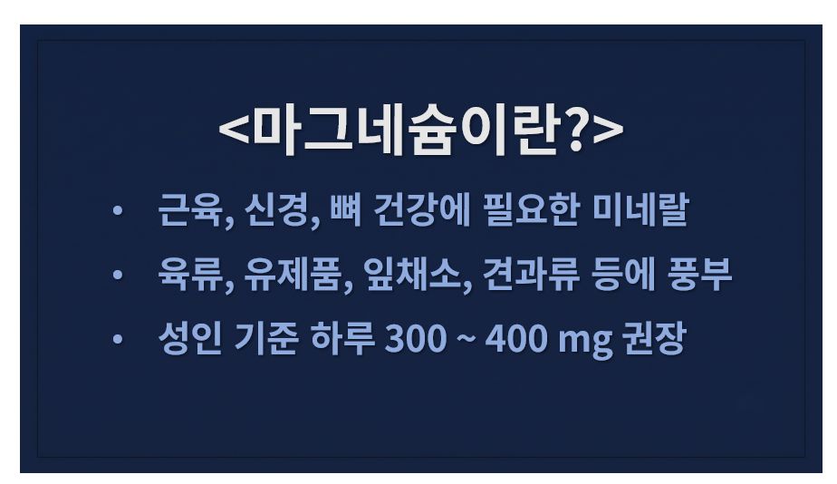 마그네슘 정의 슬라이드