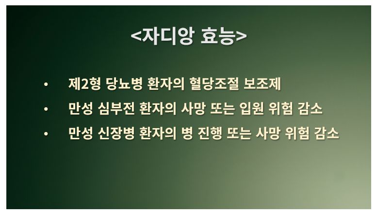 자디앙 효능 슬라이드
